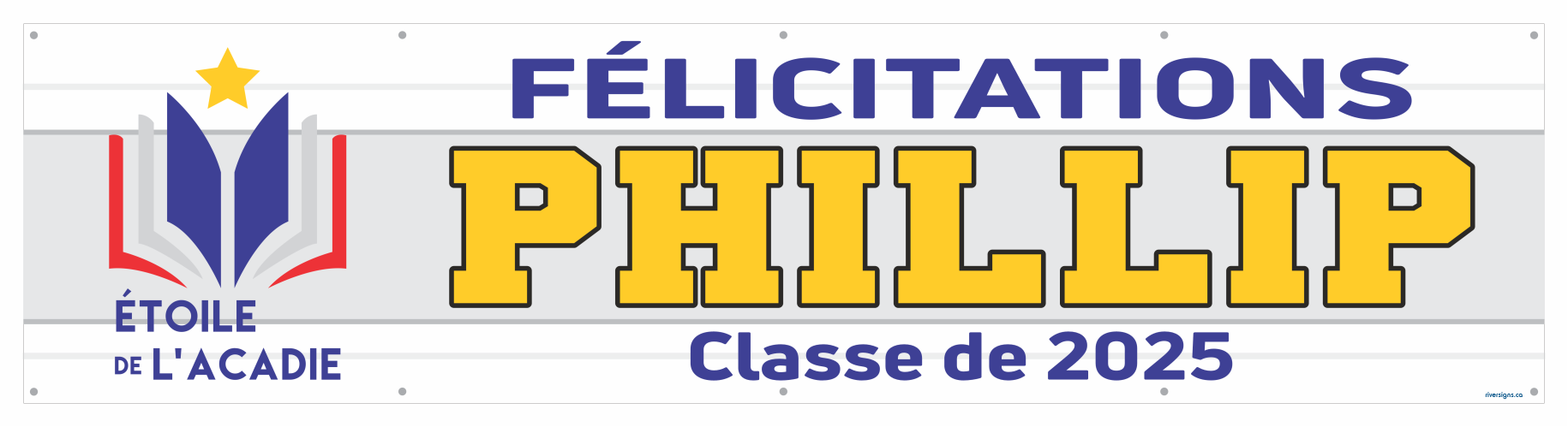 The ’Phillip’ Banner - 2’ x 8’