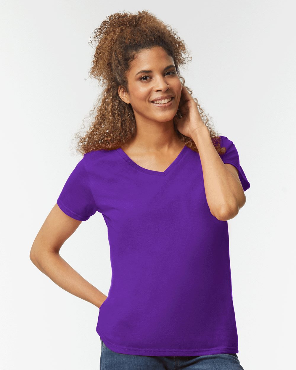 Heavy Cotton™ Women’s V-Neck T-Shirt - Gildan 5V00L
