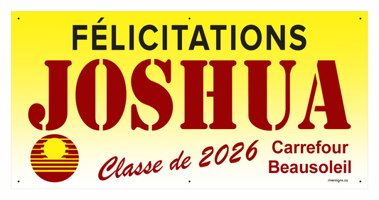 The "Joshua" Banner - 2' x 4'