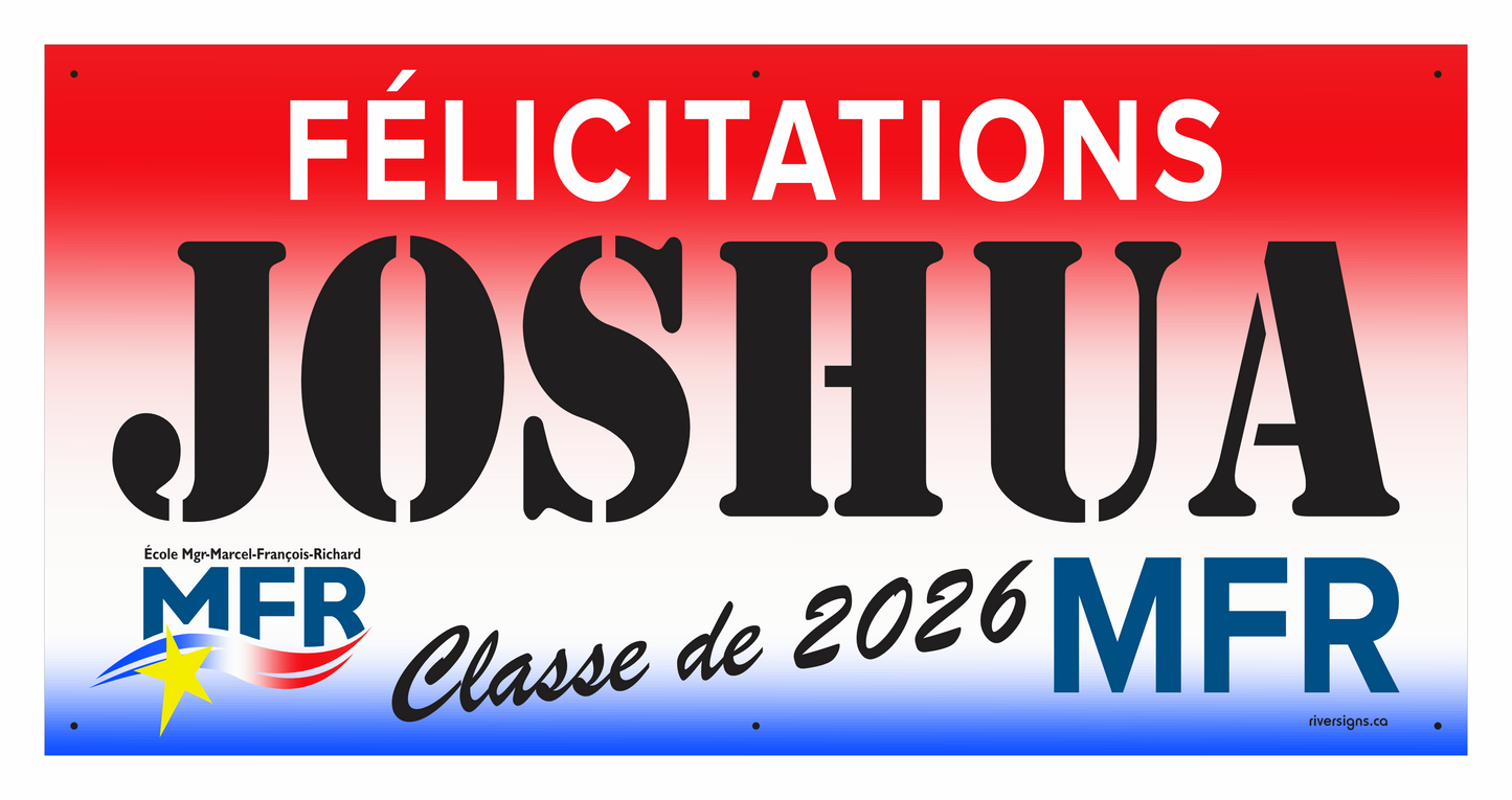 The "Joshua" Banner - 2' x 4'