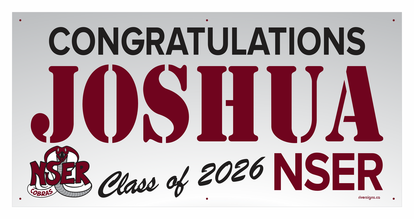 The "Joshua" Banner - 2' x 4'