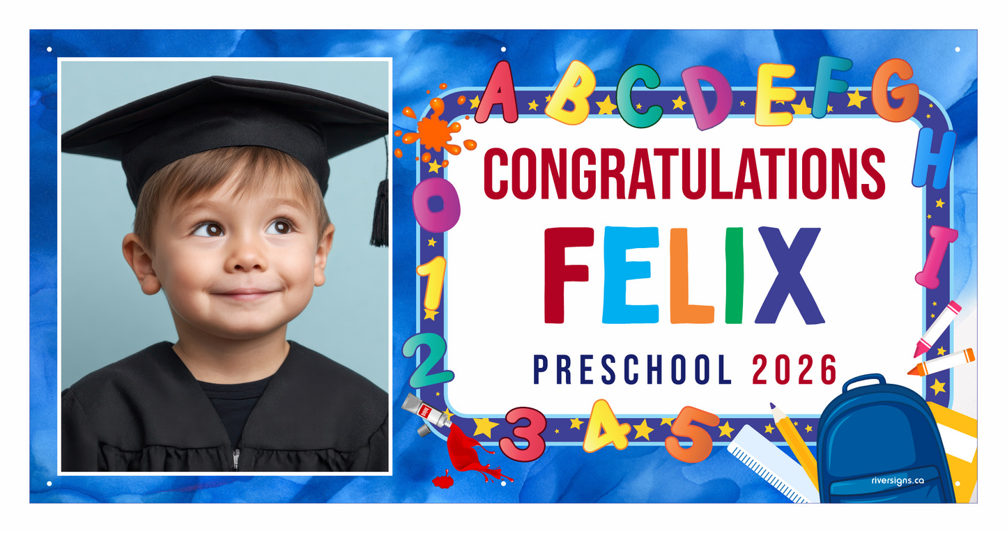 The "Felix" Preschool Banner (with Photo)
