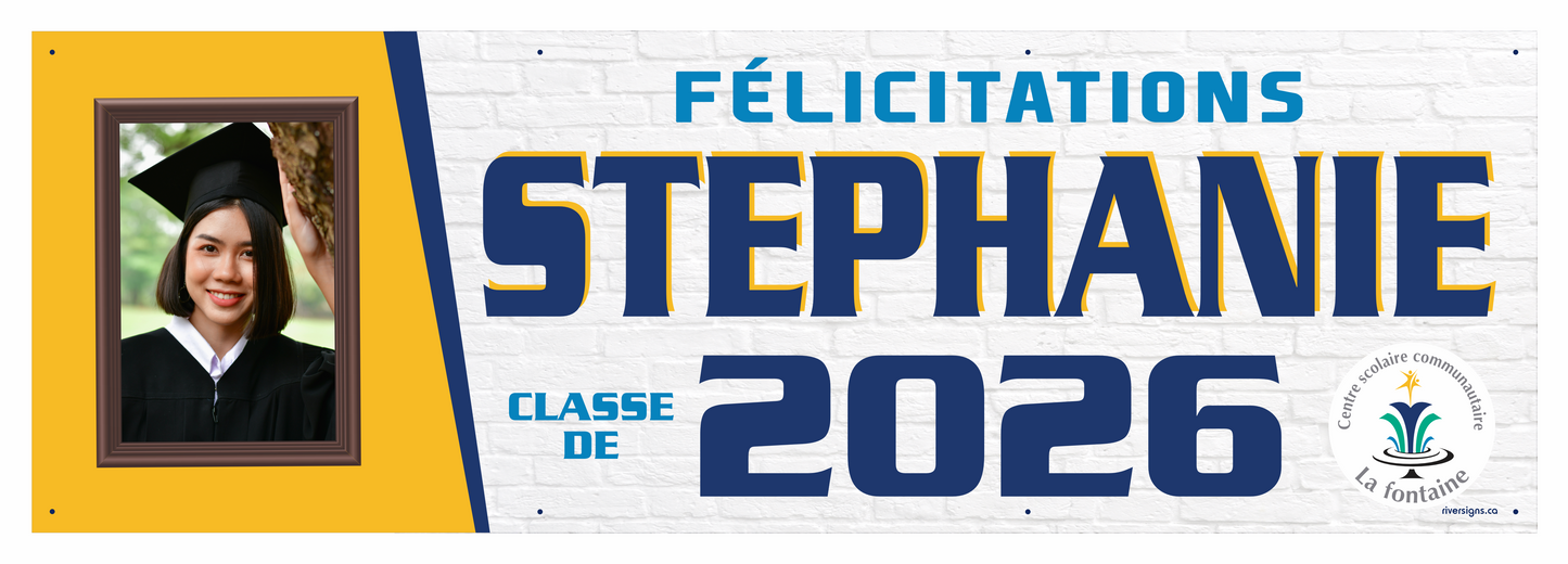 The "Stephanie" Banner - 2' x 6'