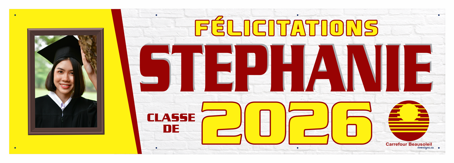 The "Stephanie" Banner - 2' x 6'