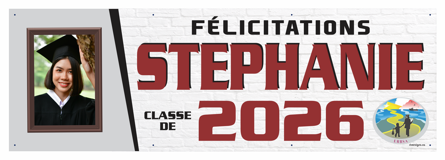 The "Stephanie" Banner - 2' x 6'