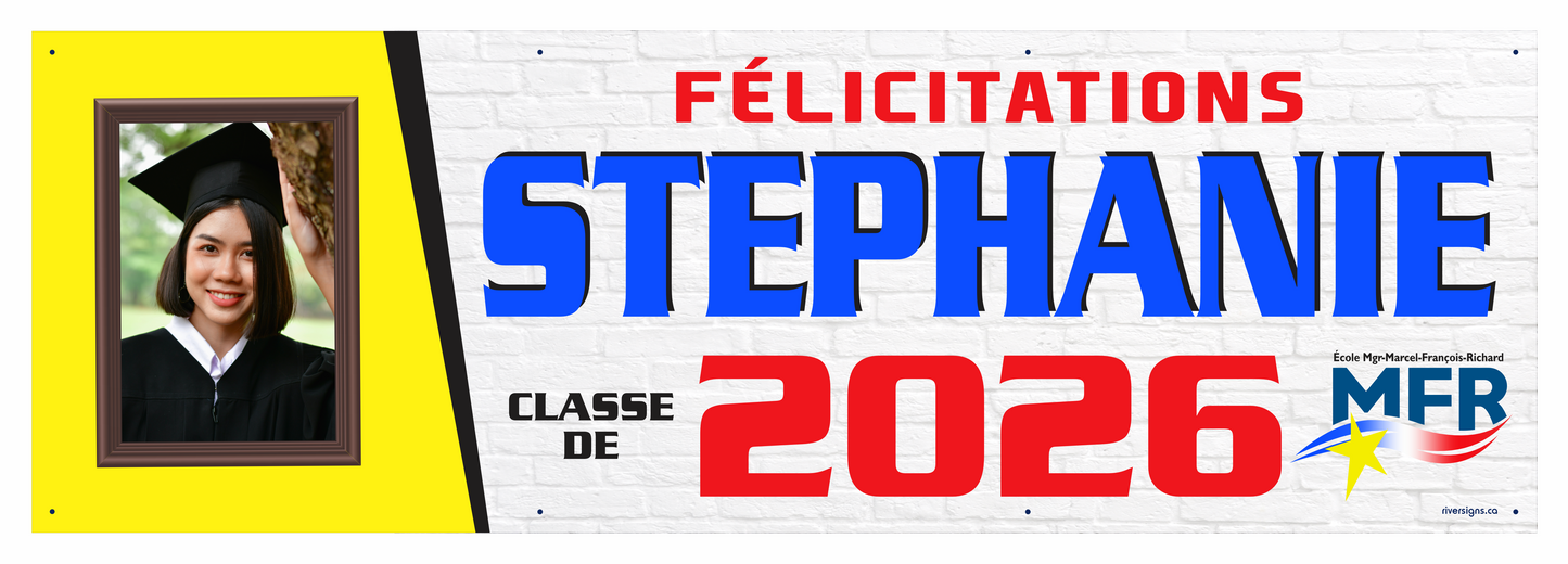 The "Stephanie" Banner - 2' x 6'