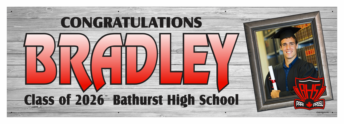 The "Bradley" Banner - 2' x 6'