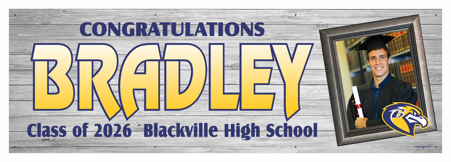 The "Bradley" Banner - 2' x 6'