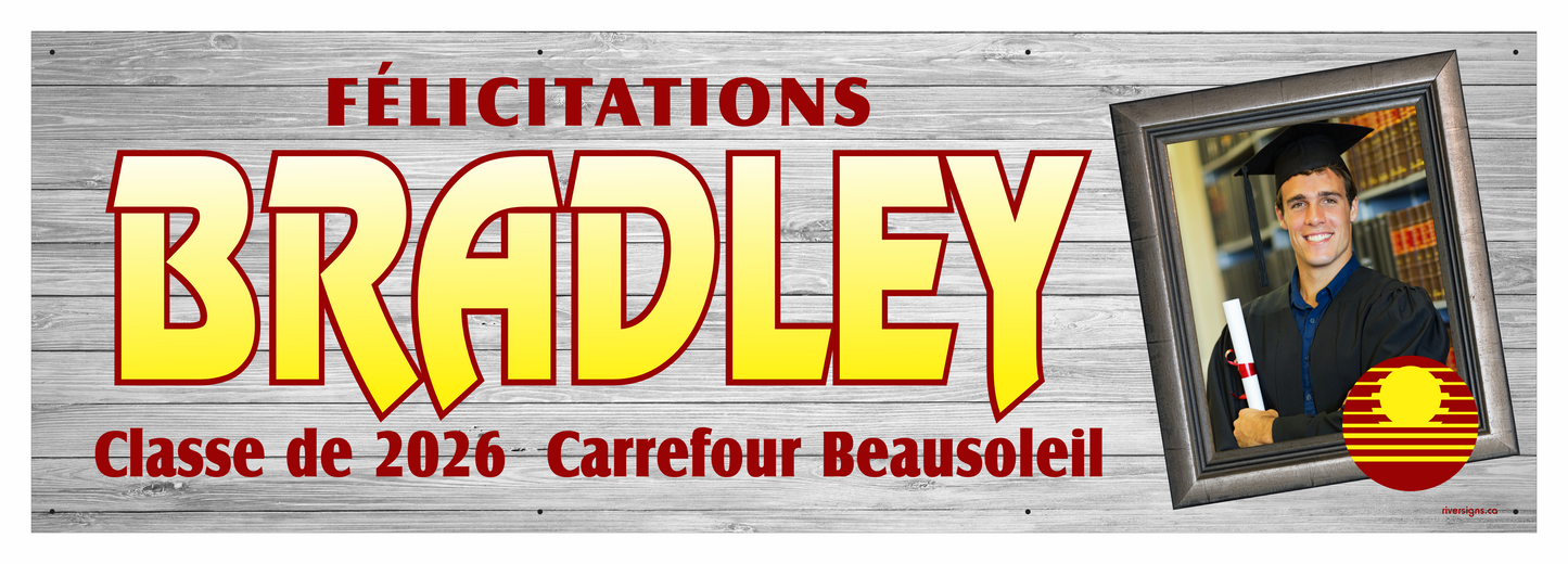 The "Bradley" Banner - 2' x 6'