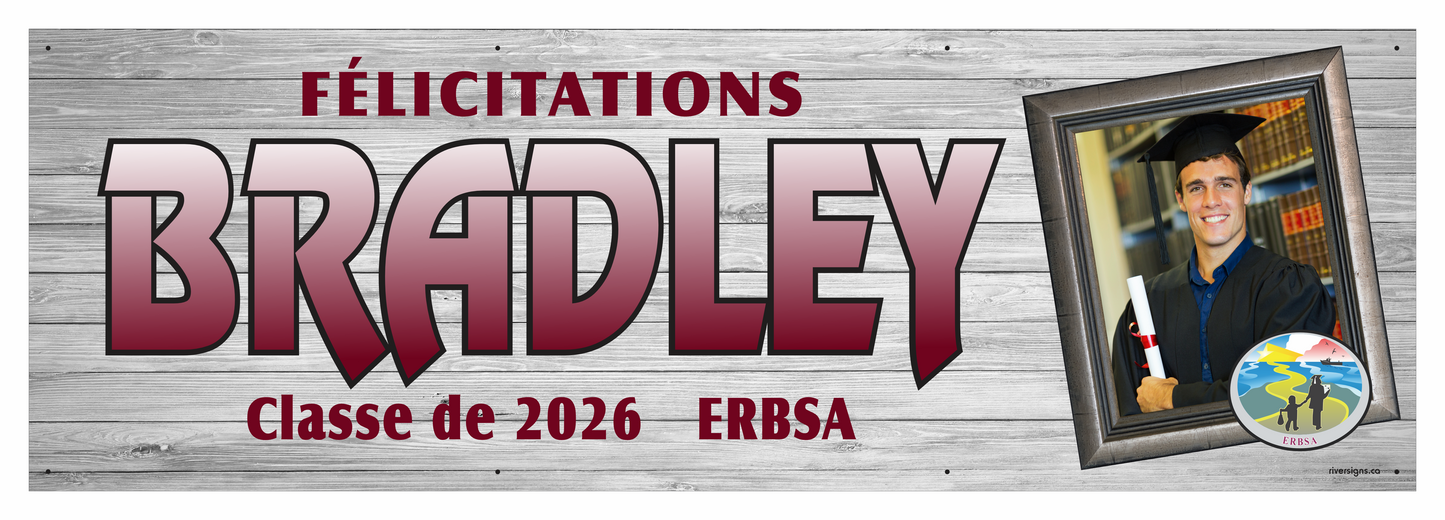 The "Bradley" Banner - 2' x 6'