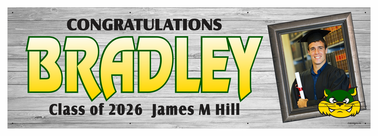 The "Bradley" Banner - 2' x 6'