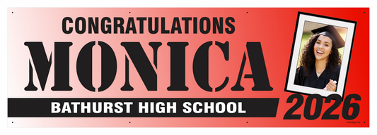 The "Monica" Banner - 2' x 6'