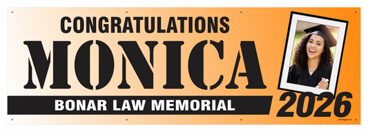 The "Monica" Banner - 2' x 6'