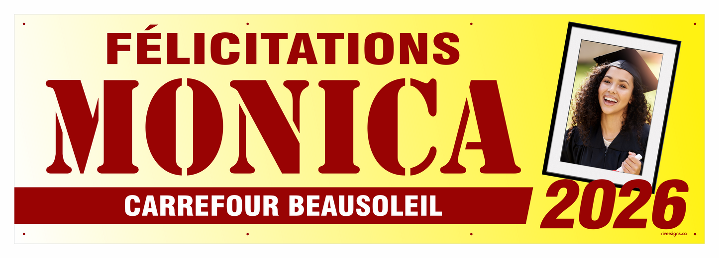 The "Monica" Banner - 2' x 6'