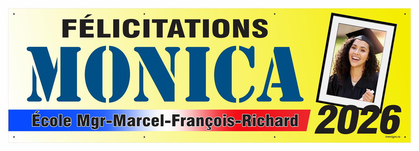 The "Monica" Banner - 2' x 6'