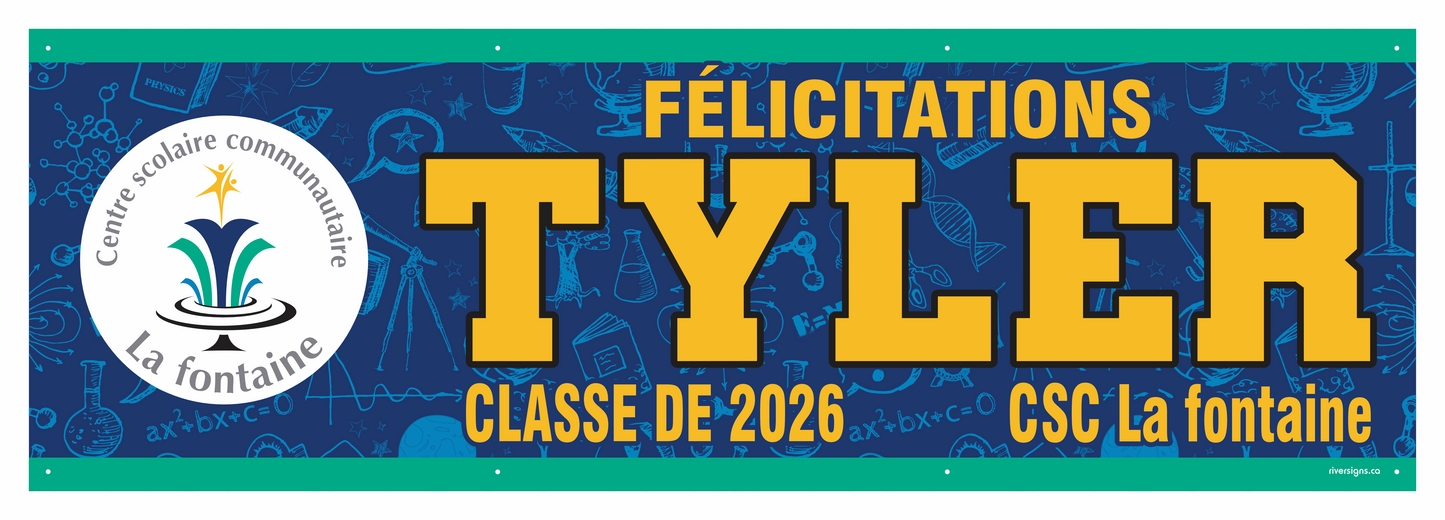 The "Tyler" Banner - 2' x 6'