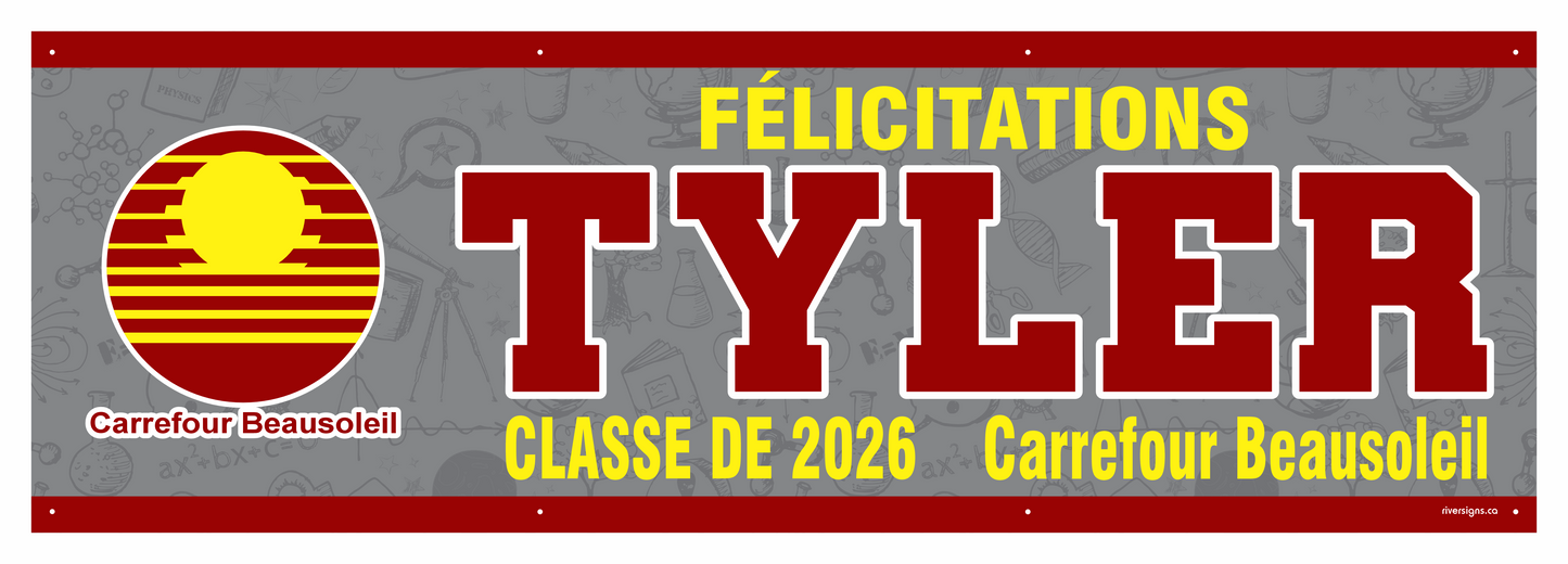The "Tyler" Banner - 2' x 6'