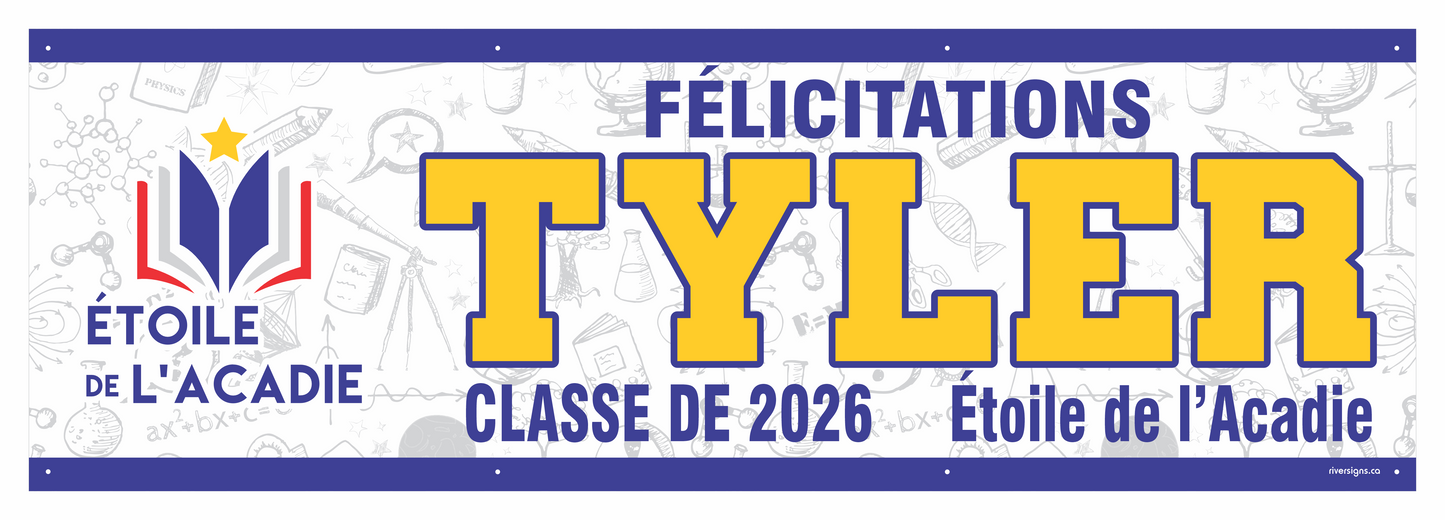 The "Tyler" Banner - 2' x 6'