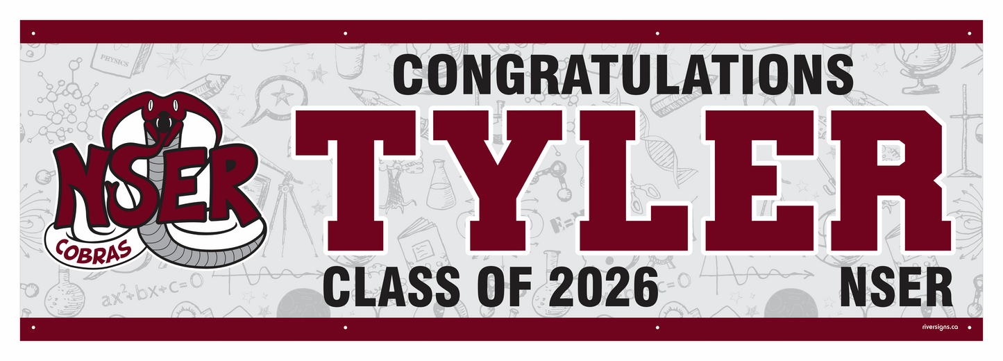 The "Tyler" Banner - 2' x 6'