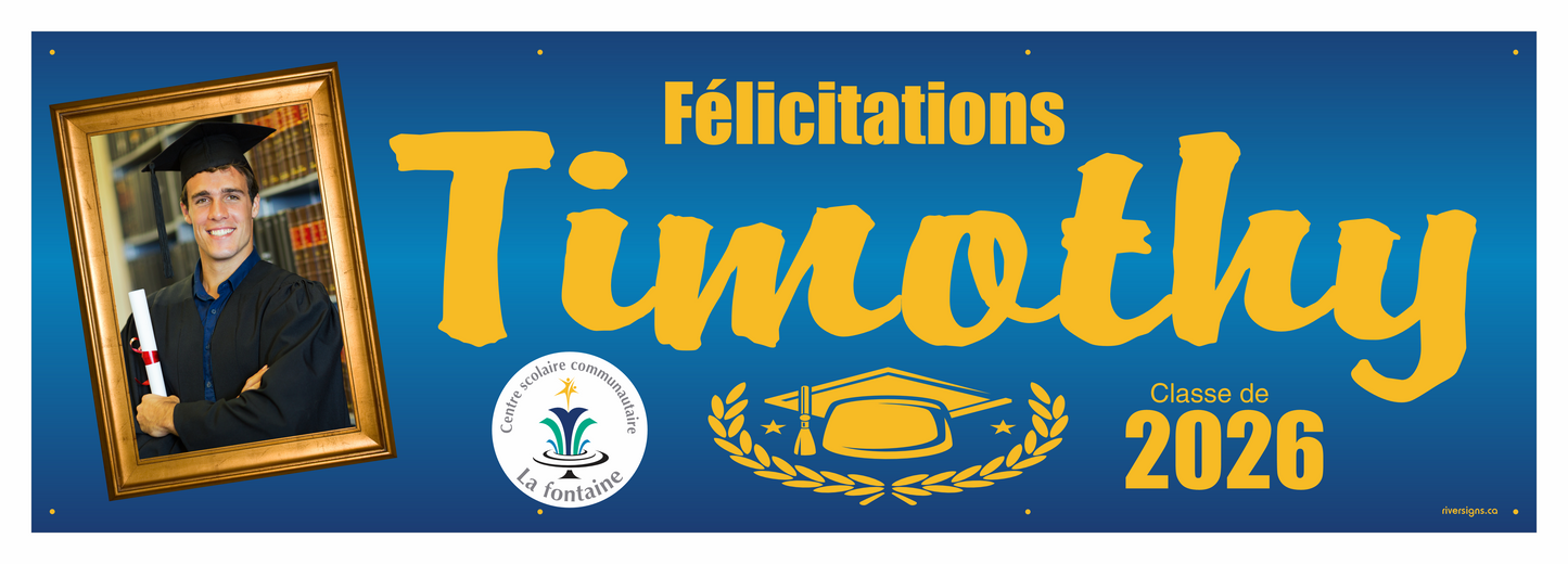 The "Timothy" Banner - 2' x 6'