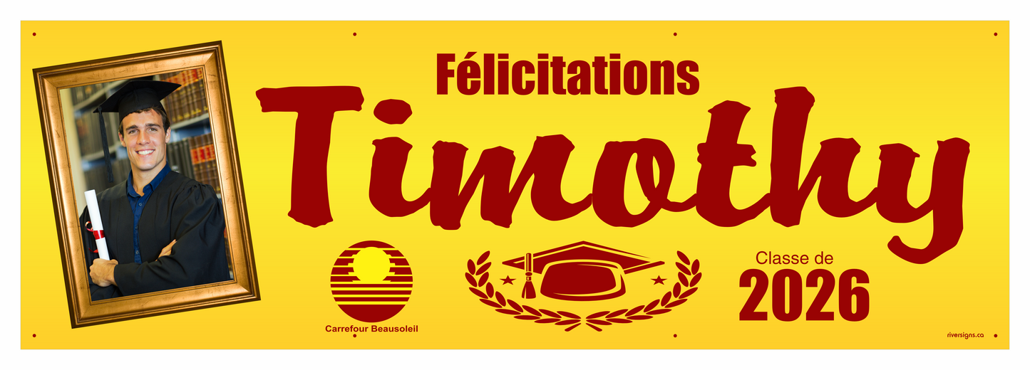 The "Timothy" Banner - 2' x 6'