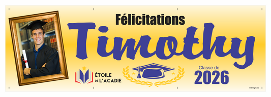 The "Timothy" Banner - 2' x 6'