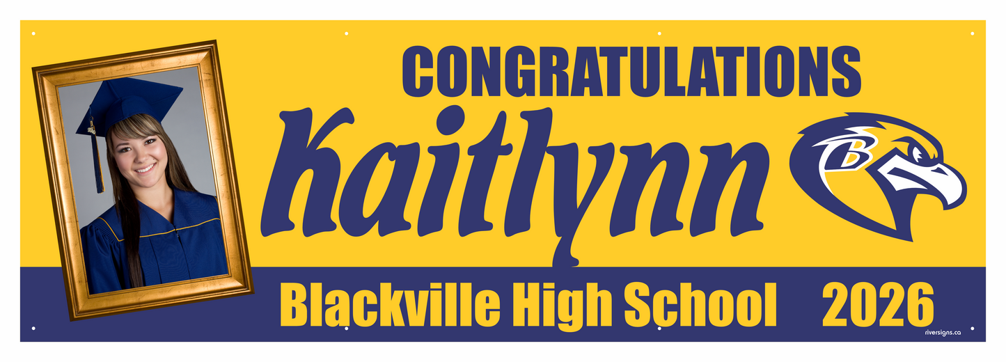 The "Kaitlynn" Banner - 2' x 6'