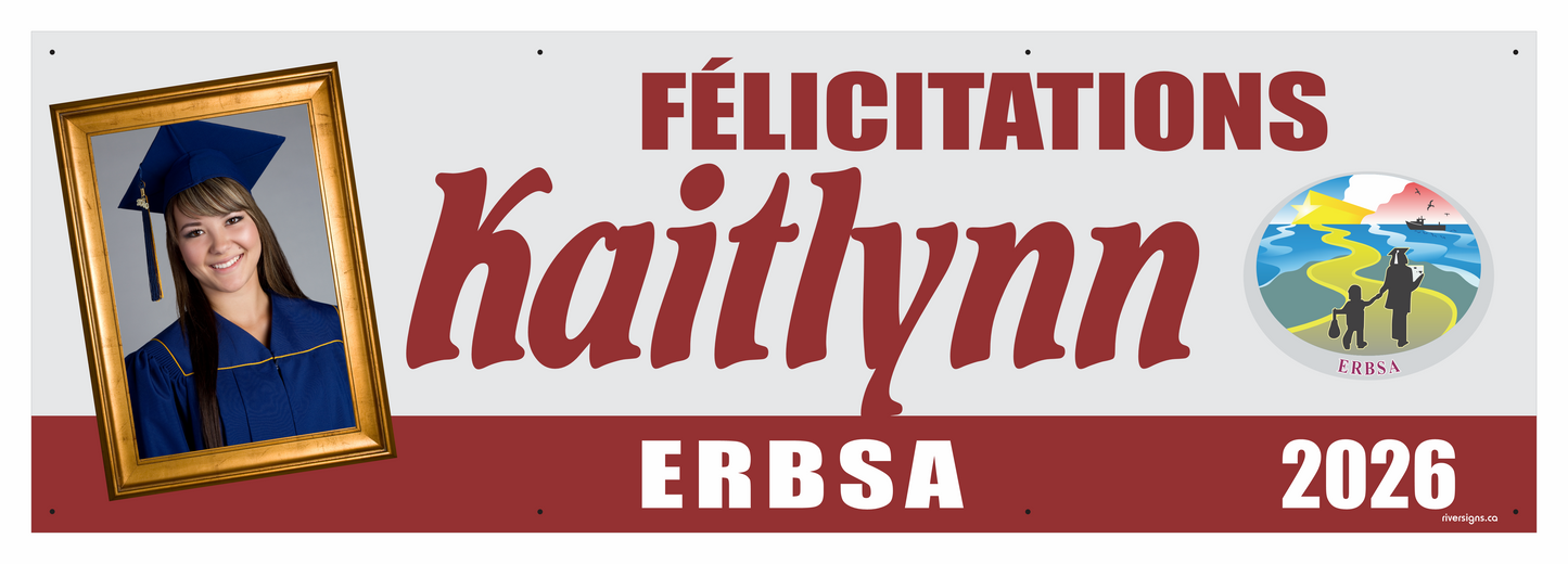 The "Kaitlynn" Banner - 2' x 6'