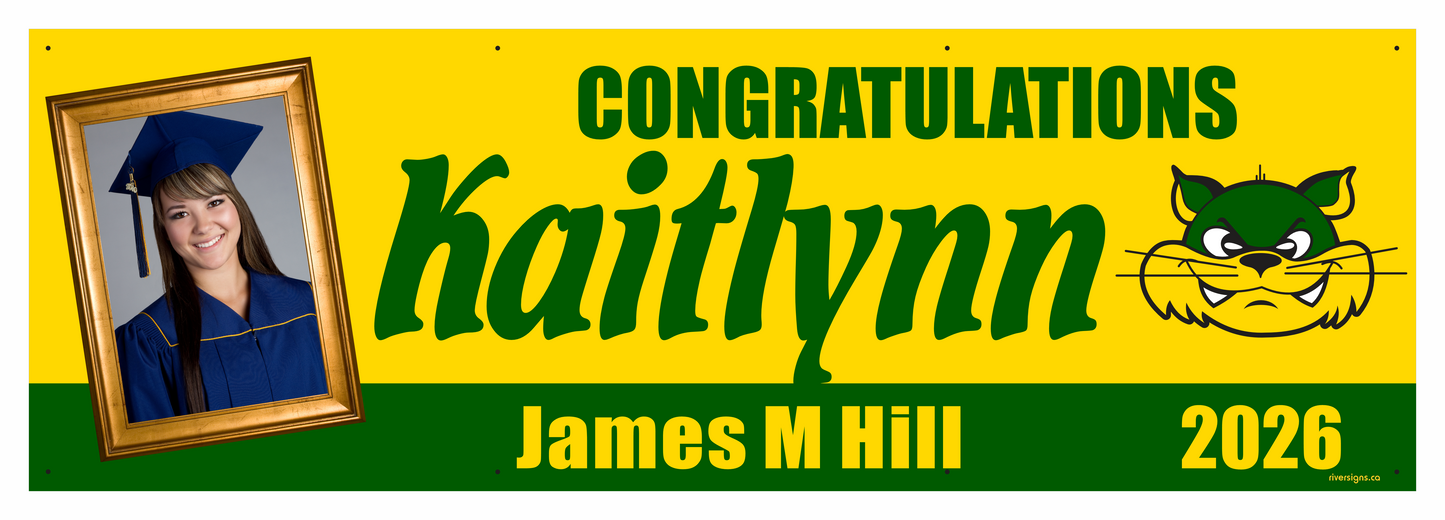 The "Kaitlynn" Banner - 2' x 6'