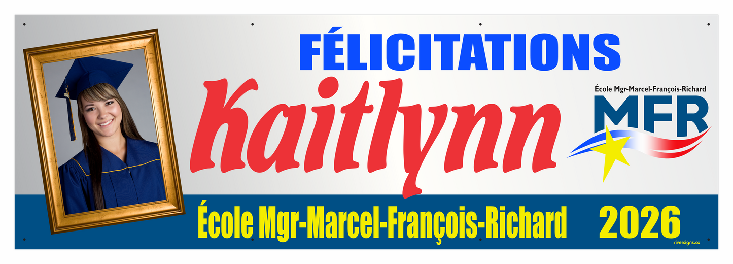 The "Kaitlynn" Banner - 2' x 6'