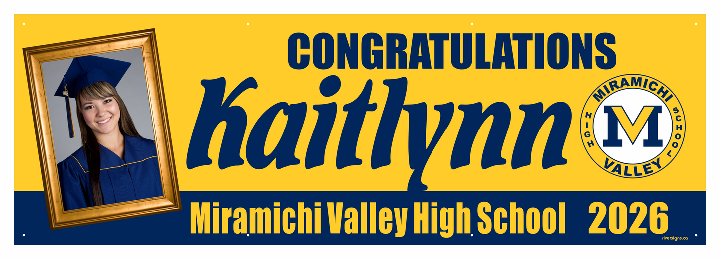 The "Kaitlynn" Banner - 2' x 6'