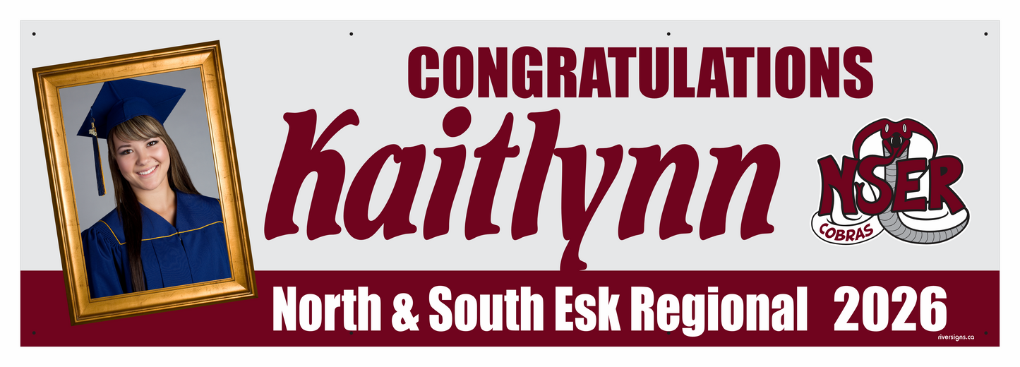 The "Kaitlynn" Banner - 2' x 6'