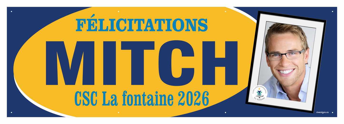 The "Mitch" Banner - 2' x 6'