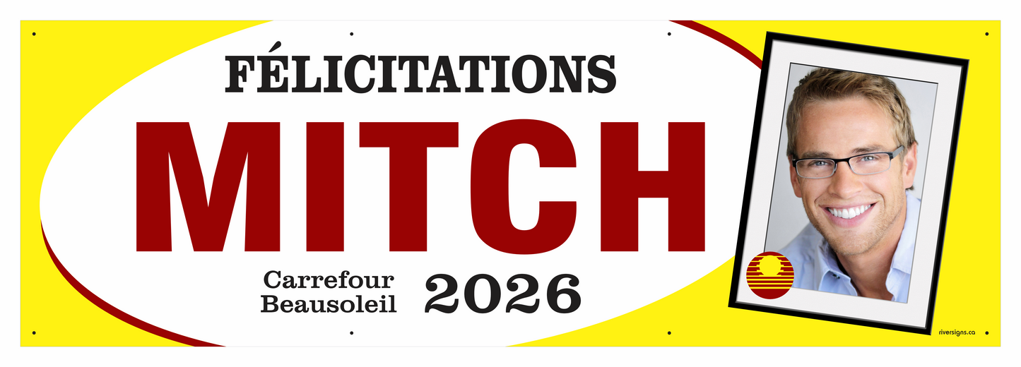 The "Mitch" Banner - 2' x 6'