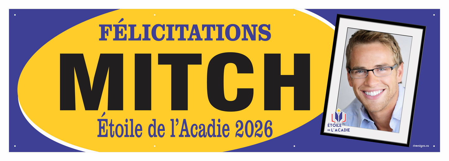 The "Mitch" Banner - 2' x 6'
