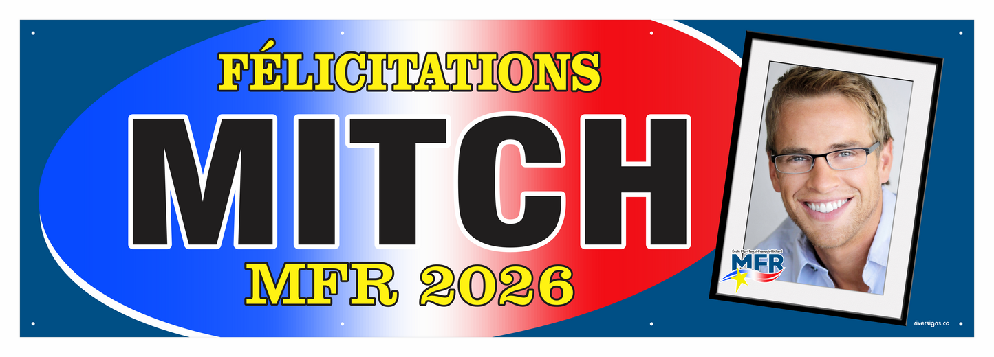 The "Mitch" Banner - 2' x 6'