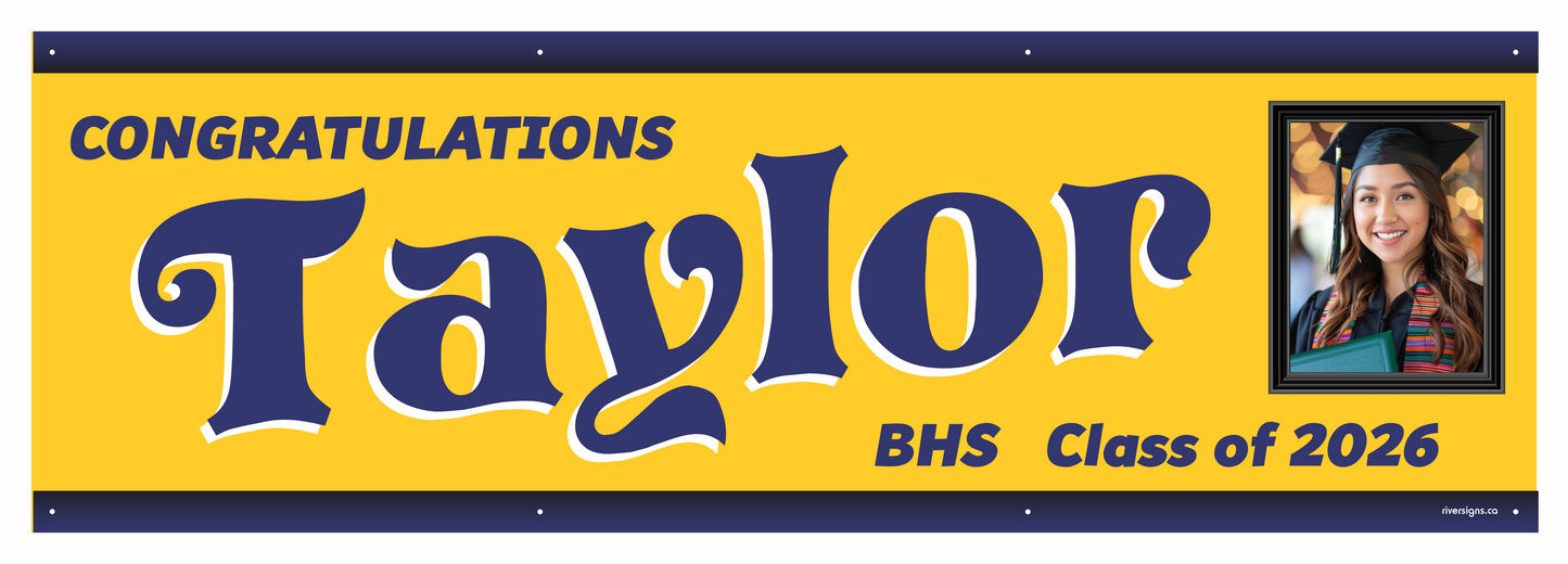 The "Taylor" Banner - 2' x 6'
