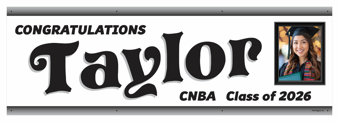 The "Taylor" Banner - 2' x 6'