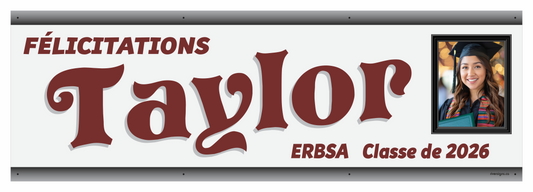 The "Taylor" Banner - 2' x 6'