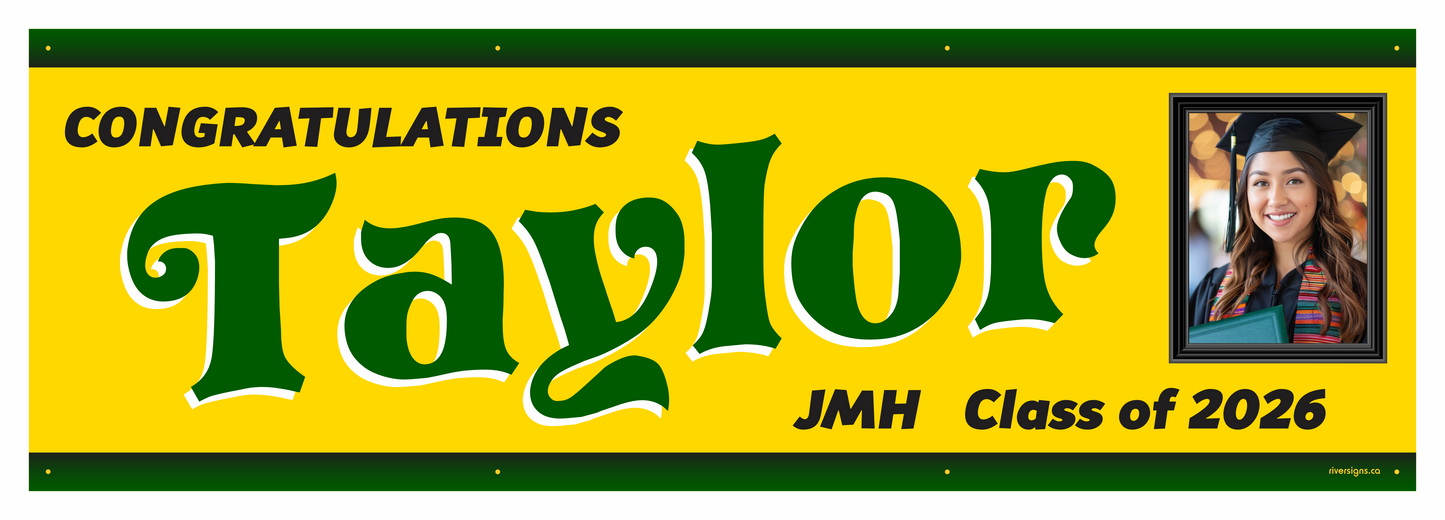 The "Taylor" Banner - 2' x 6'