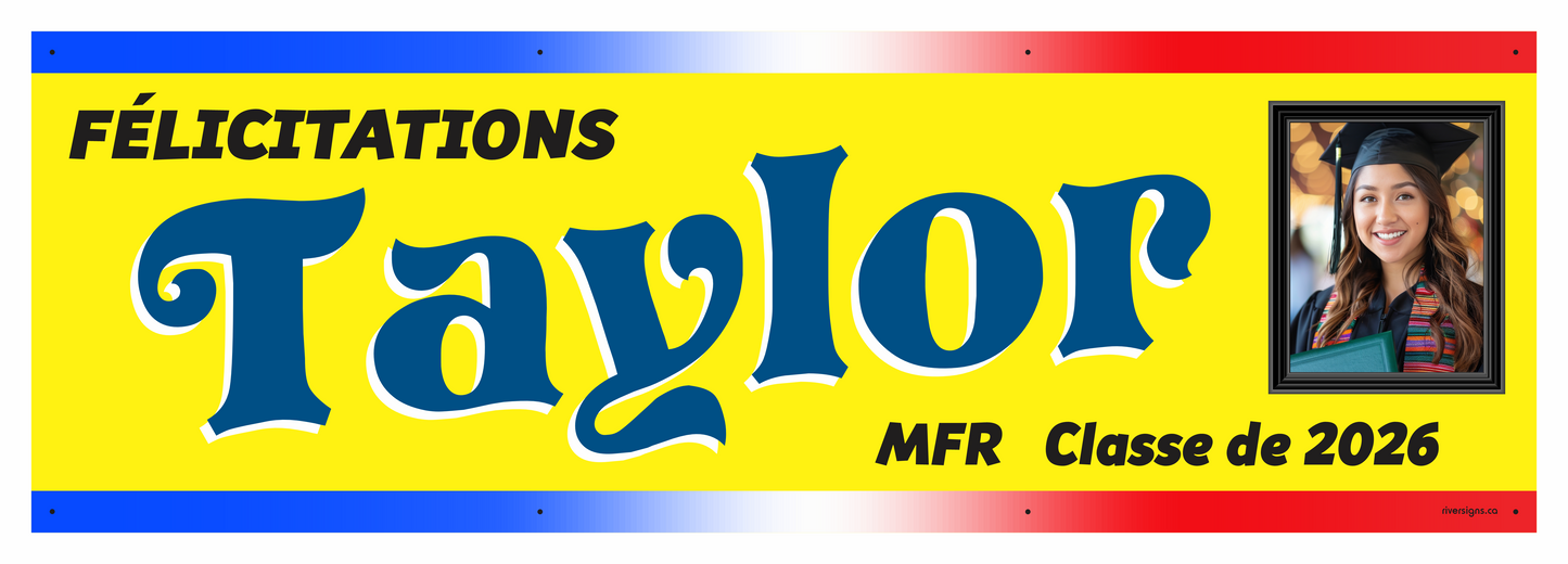 The "Taylor" Banner - 2' x 6'
