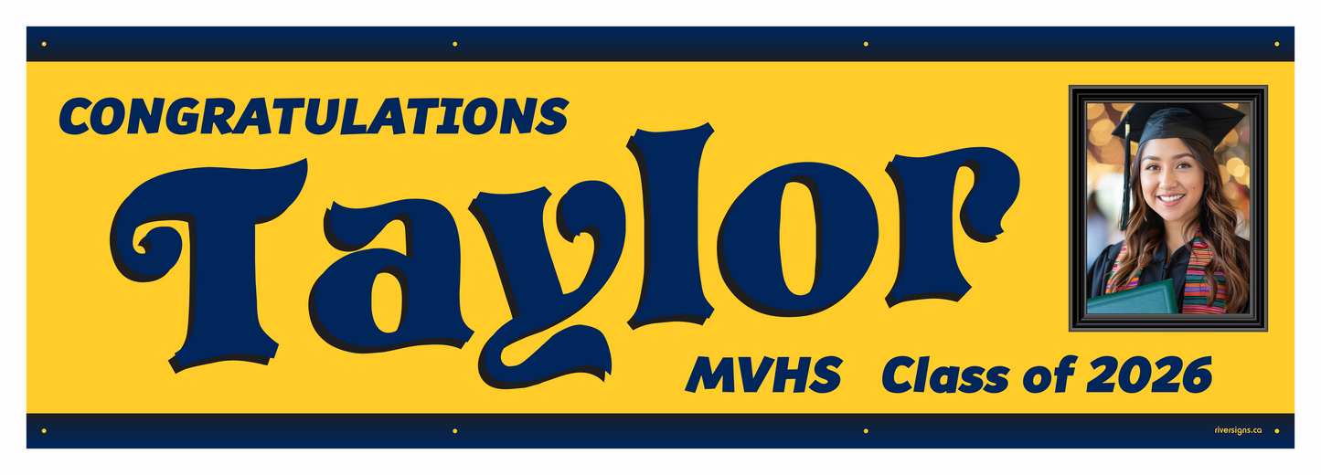 The "Taylor" Banner - 2' x 6'