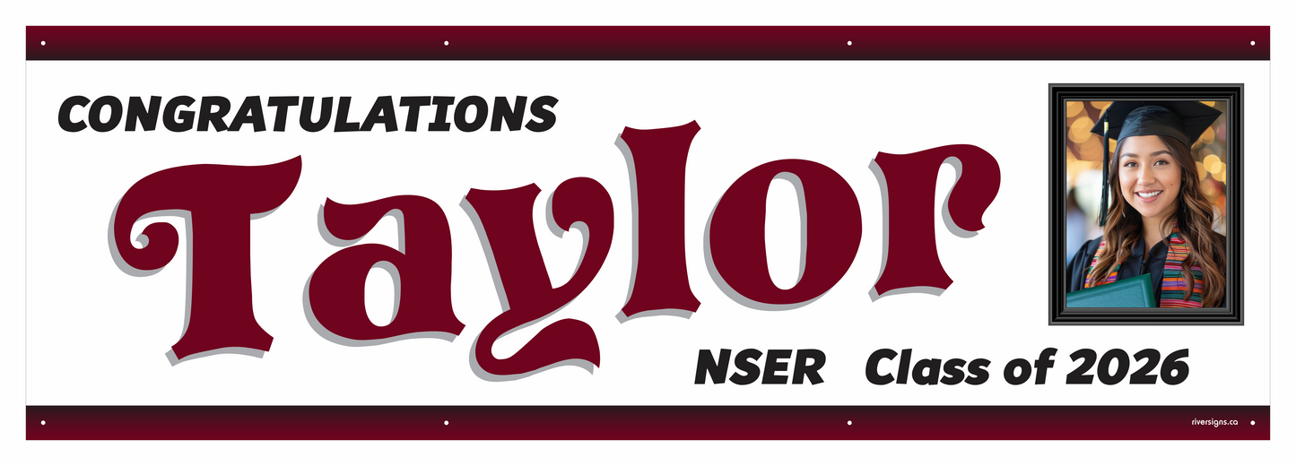 The "Taylor" Banner - 2' x 6'