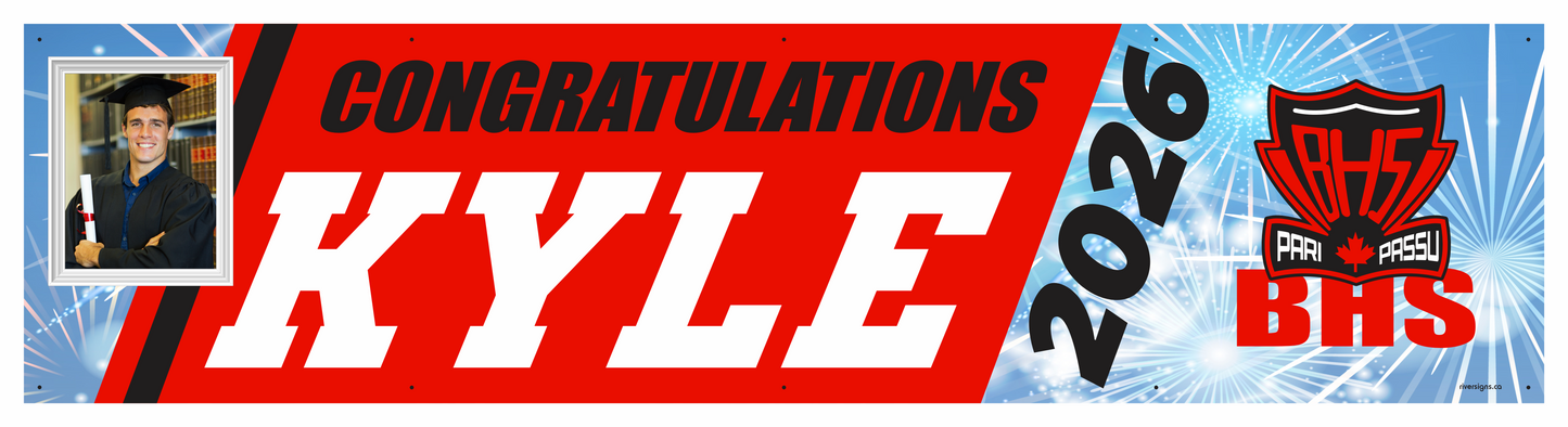 The "Kyle" Banner - 2' x 8'