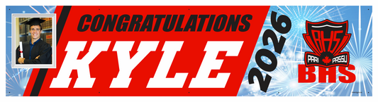 The "Kyle" Banner - 2' x 8'