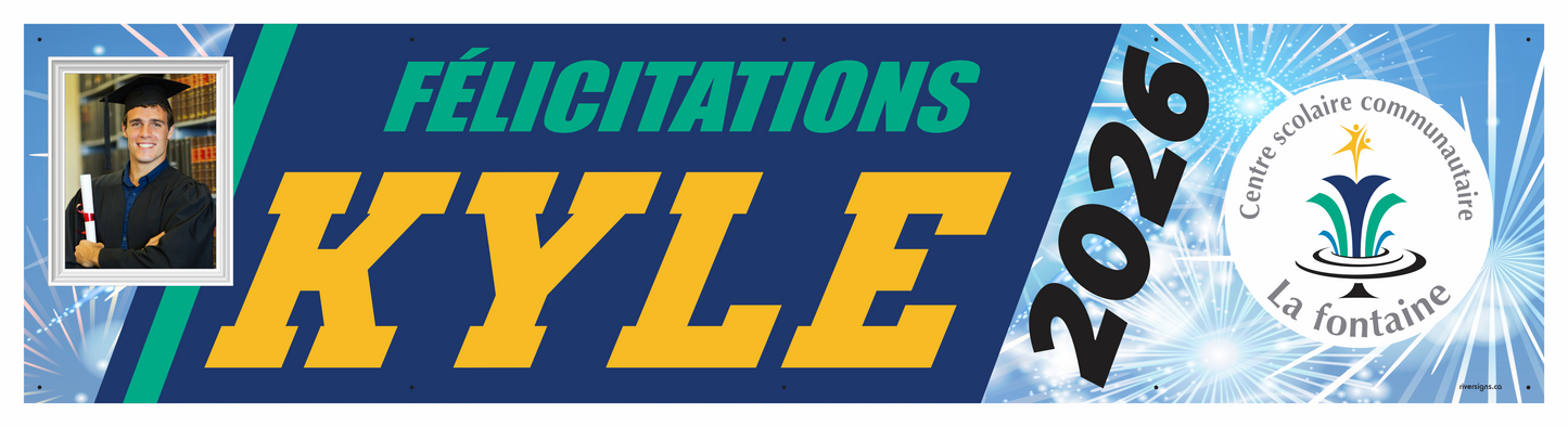 The "Kyle" Banner - 2' x 8'