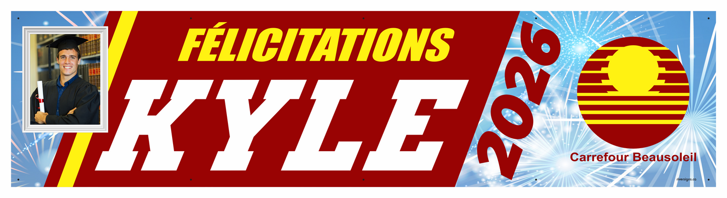 The "Kyle" Banner - 2' x 8'