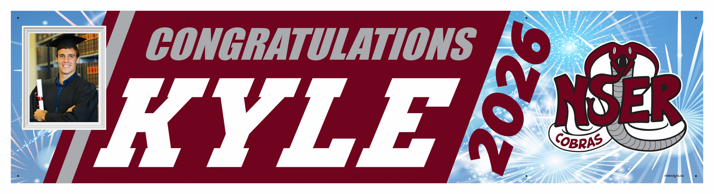 The "Kyle" Banner - 2' x 8'