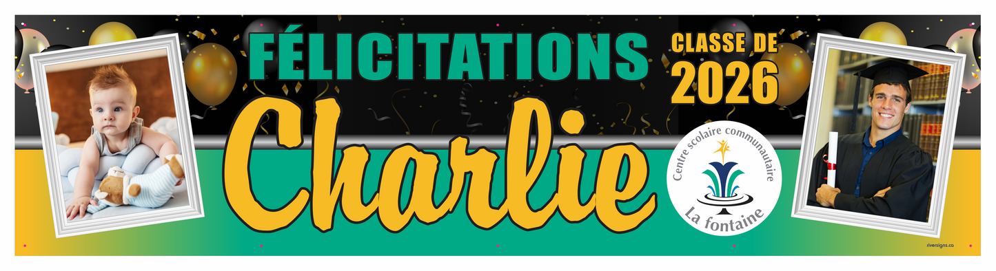 The "Charlie" Banner - 2' x 8'