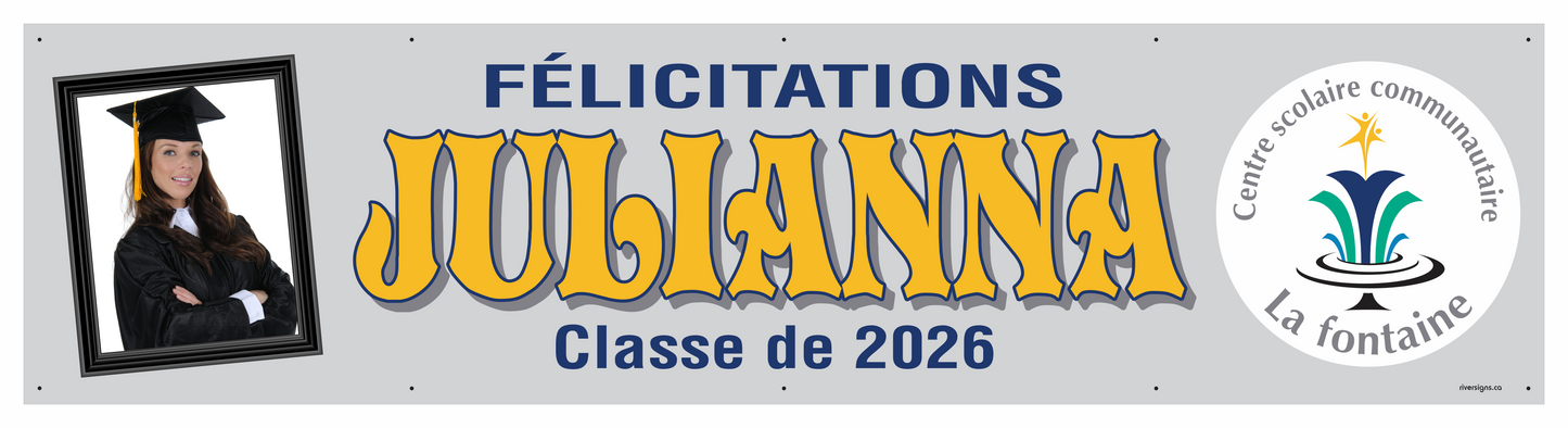 The "Julianna" Banner - 2' x 8'